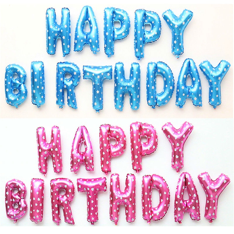 13pcs 16 ġ           Ƽ  Ű   ǳ ǰ/13pcs 16 inch multicolor Letter HAPPY BIRTHDAY Foil Balloons Kids Birthday Party D